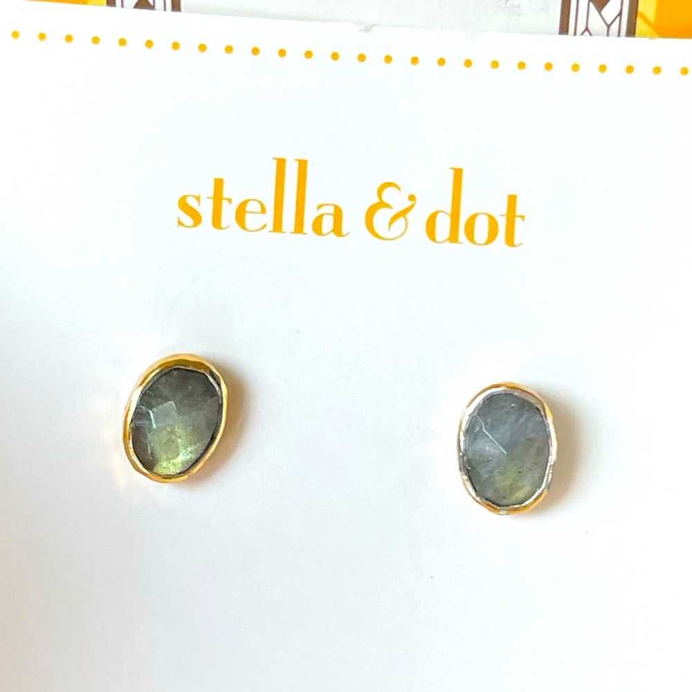 Stella & Dot Labradorite ‘Delphie’ Studs - image 1